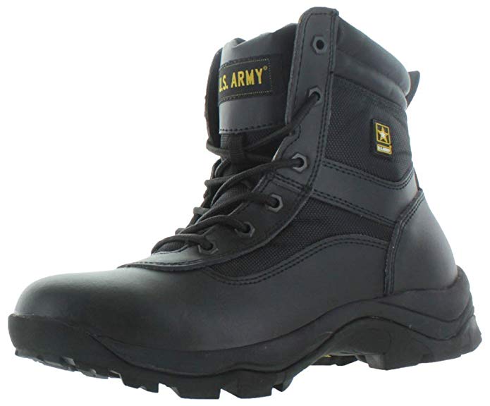 U.S. Army Tactical Men's Combat Leather Boots Service Law Enforcement