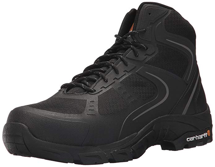 Carhartt Men's Lightweight Hiker 6-inch Black FastDry Technology- Steel Toe - CMH4251