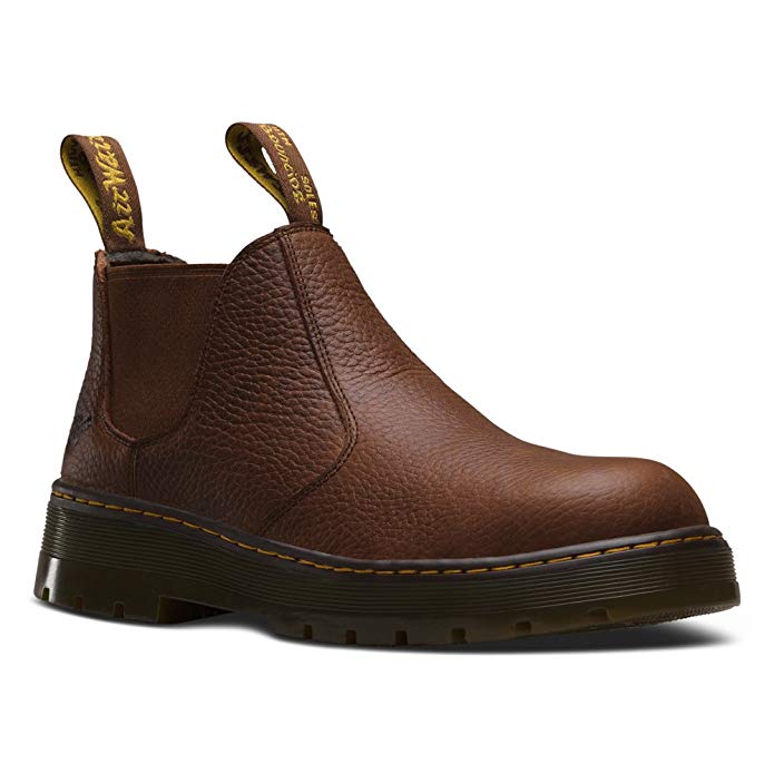 Dr. Martens Men's Rivet Steel Toe Chelsea Boot