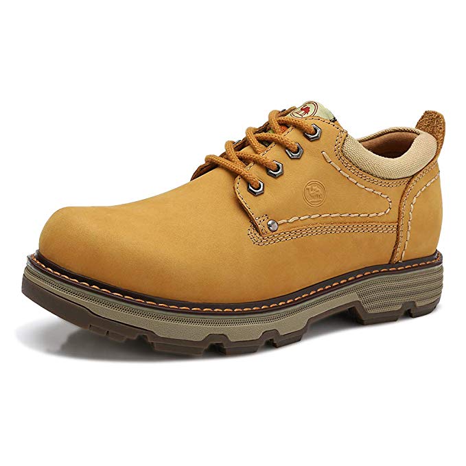 CAMEL CROWN Men's Work Boots Round Toe Waterproof Safty Shoes Insulated Construction Martin Boots