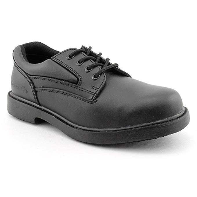 Genuine Grip Footwear Men's Slip-Resistant Steel Toe Oxford