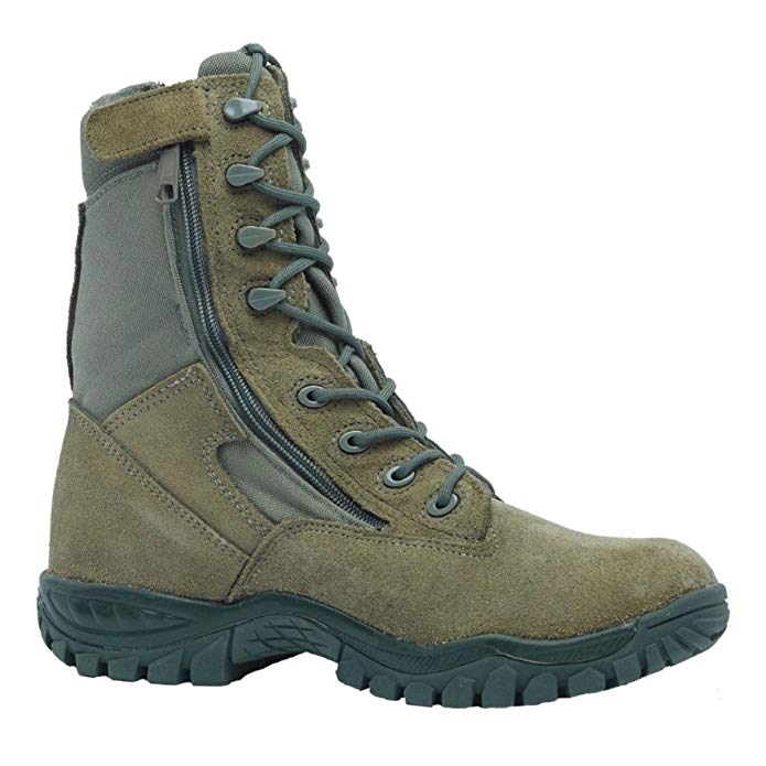 Belleville 612Z Hot Weather Side Zip Tactical Boot, Sage Green