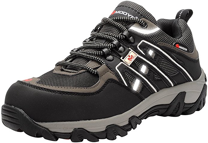 MODYF Men's Work Safety Shoes, Steel Toe Puncture Proof Footwear Industrial and Construction Shoes