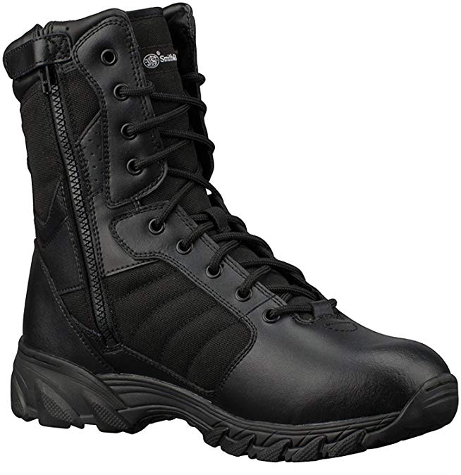 Smith & Wesson Footwear Men's Breach 2.0 Tactical Side Zip Boots - 8