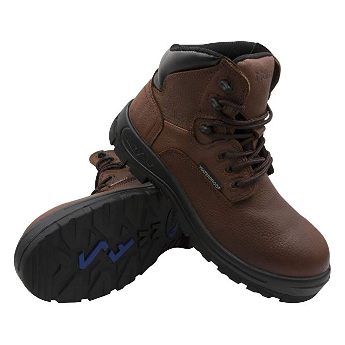 Genuine Grip Men's S Fellas Brown Poseidon Composite Toe WP Work Boots - 6051