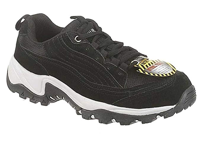 AdTec Men's Suede Black Leather Athletic Steel Toe Hiker Shoe 1008
