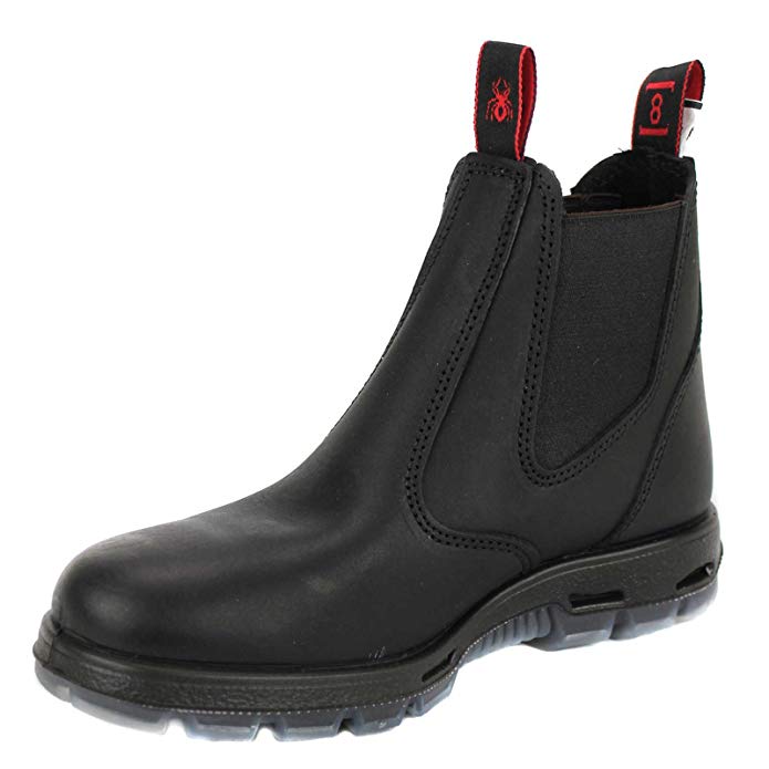 Redback UBBK Easy Escape Slip-On Soft Toe Black Redback Boot Size UK6 = US7.