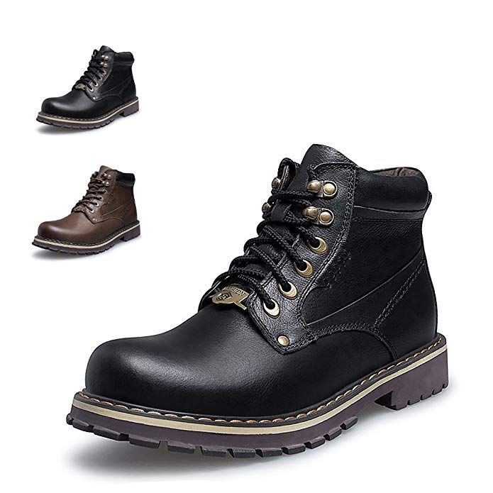 ENLEN&BENNA Work Boots MenWomen Safety Boots Waterproof Composite Toe Winter Snow Boots Motorcycle Boots