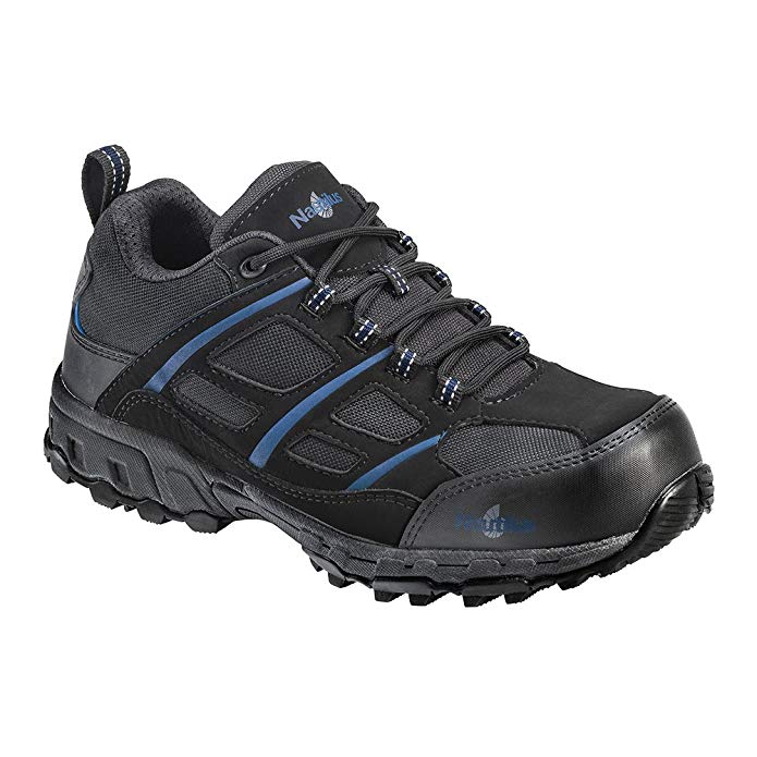 Nautilus Men's Nano Tech Comp Toe ESD Athletic Sneakers, Black Mesh, Rubber, 7 W