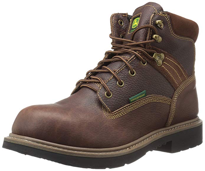 John Deere Men's 6 BRN Waterproof NST Farm/Wrk LU Work Boot